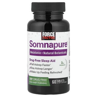 Force Factor, Somnapure, Drug-Free Sleep Aid, 60 Tablets
