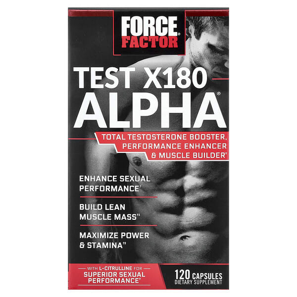 Test X180 Alpha®, 120 Capsules