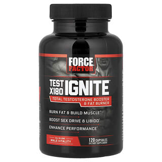 Force Factor, Test X180 Ignite®，120 粒膠囊