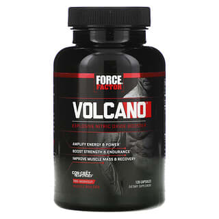 Force Factor, Volcano, Explosive Nitric Oxide Booster, 120 Capsules