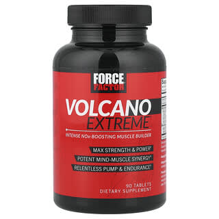 Force Factor, Volcano Extreme, Intense NOx-Boosting Muscle Builder, intensiver NOx-verstärkender Muskelaufbau, 90 Tabletten