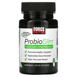 Force Factor, ProbioSlim, Digestive Support + Weight Management, 30 Capsules