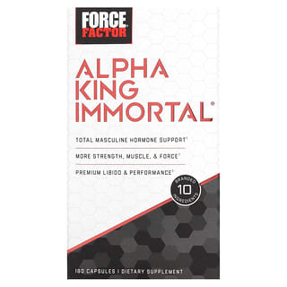 Force Factor, Alpha King Immortal, 180 kapsułek