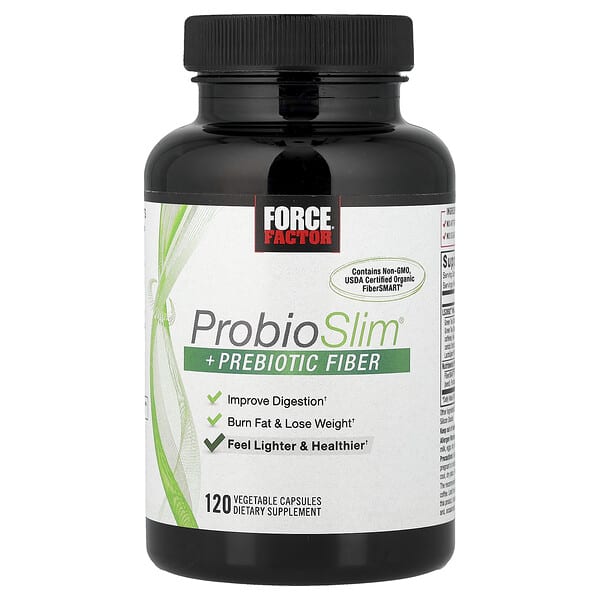 Force Factor, ProbioSlim® + Prebiotic Fiber, 120 Vegetable Capsules