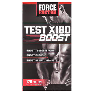 Force Factor, Test X180 Boost, бустер тестостерона для мужчин, 120 таблеток