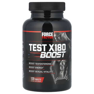 Force Factor, Test X180 Boost, Potenciador de la testosterona masculina, 120 comprimidos