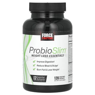 Force Factor, ProbioSlim, Les essentiels pour la perte de poids, 120 capsules végétales