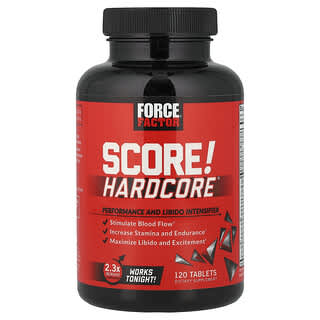 Force Factor, TJOG! Hardcore®, Prestanda och Libidoförstärkare, 120 tabletter