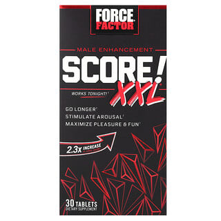 Force Factor‏, Score! XXL, לשיפור ביצועי הגבר, 30 טבליות