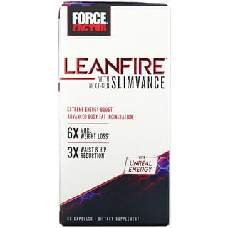Force Factor, LeanFire con SLIMVANCE de próxima generación, 60 cápsulas