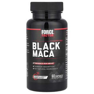 Force Factor, Maca negra, 60 cápsulas