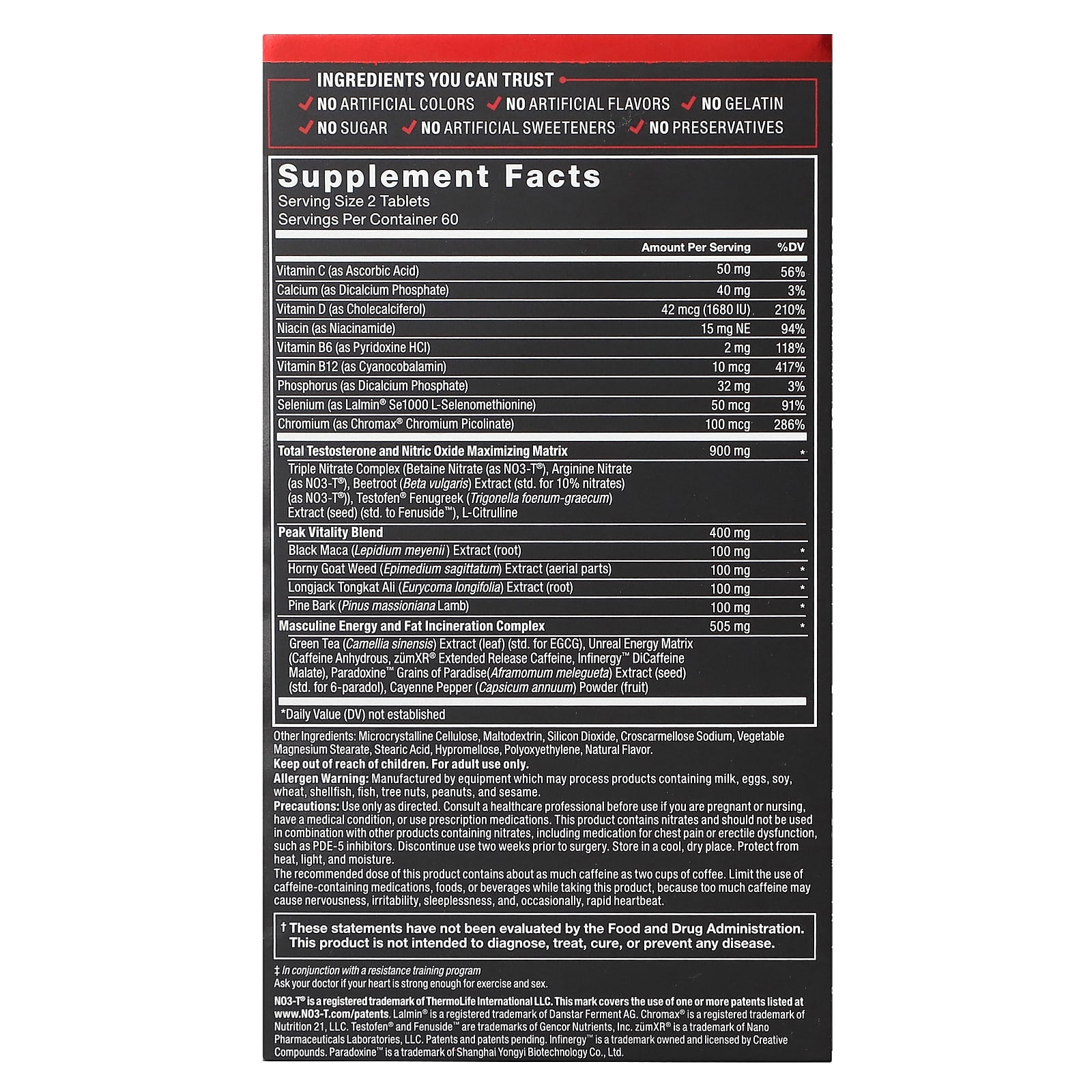 Force Factor, Test X180 Ignite V2, Total Testosterone Booster & Fat