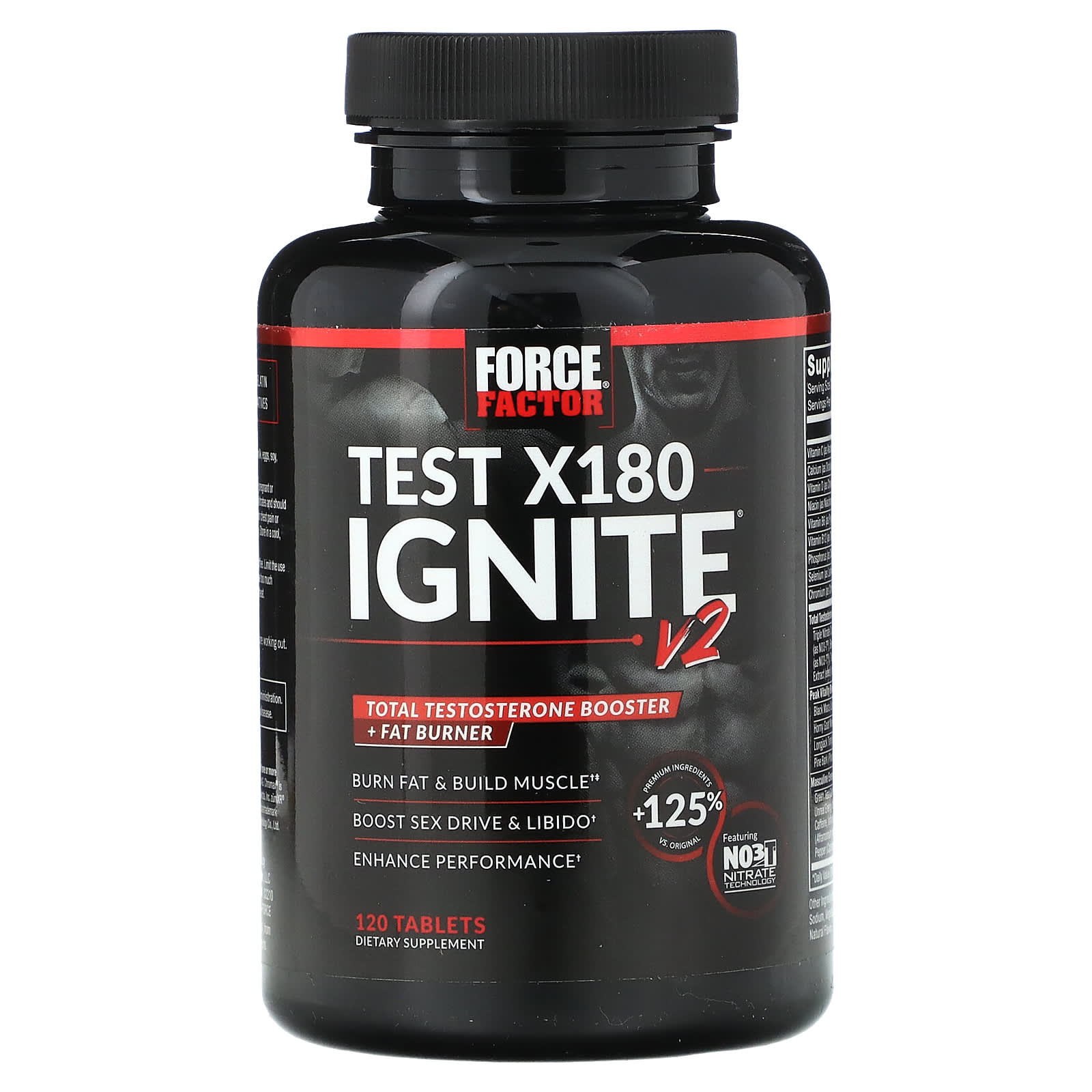 Force Factor, Test X180 Ignite V2, Total Testosterone Booster & Fat