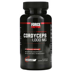 Force Factor, Cordyceps, 500 mg, 60 cápsulas