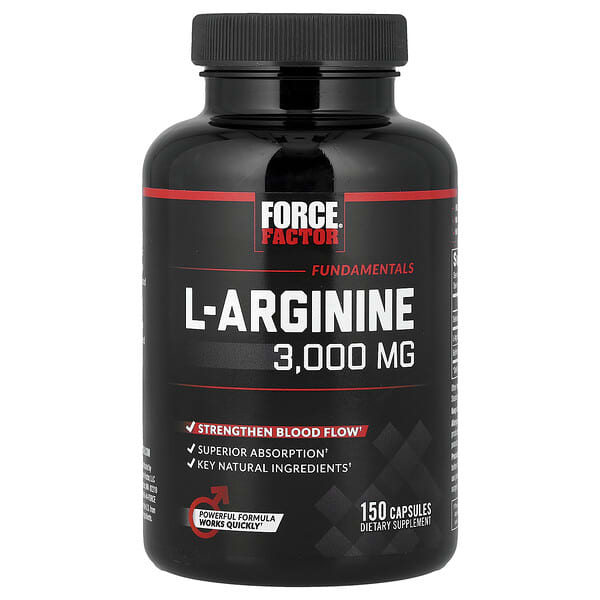 Force Factor, L-arginina, 150 cápsulas