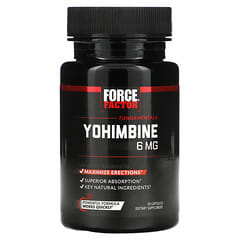 Force Factor, Yohimbine, Yohimbin, 6 mg, 30 Kapseln
