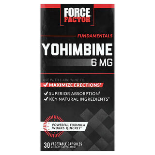 Force Factor, Fundamentals, Yohimbine, 30 Vegetable Capsules