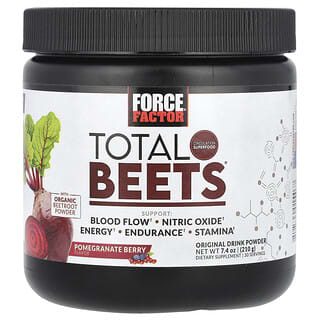 Force Factor, Total Beets, оригинальный напиток в порошке, свекла и ягоды граната, 210 г (7,4 унции)