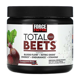 Force Factor, Total Beets，原始饮品粉，石榴浆果，7.4 盎司（210 克）