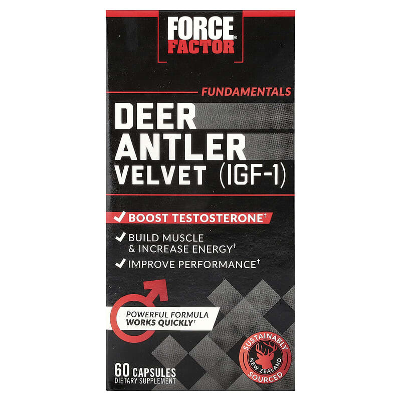 Fundamentals, Deer Antler Velvet (IGF-1), 60 Capsules