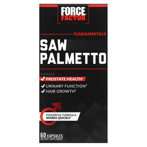 Force Factor, Fundamentals, Saw Palmetto, 60 Capsules