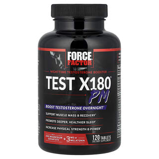 Force Factor, Test X180® PM, 120 Tablets