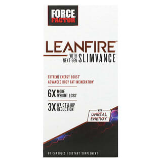 Force Factor, LeanFire with Next-Gen Slimvance, 60 Capsules