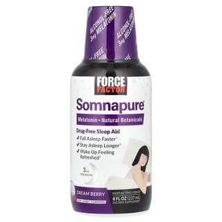 Force Factor, Somnapure®, Melatonin + Natural Botanicals, Dream Berry, 8 fl oz (237 ml)