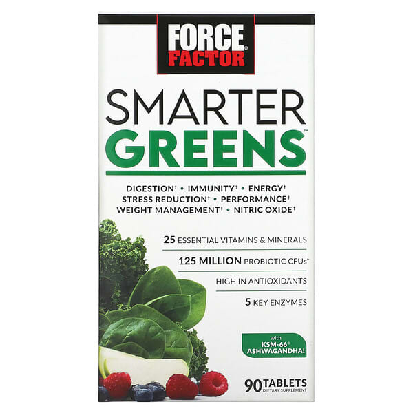 Force Factor, Smarter Greens（スマーターグリーンズ）、タブレット90粒