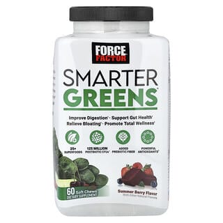 Force Factor, Smartare grönsaker®, sommarbär, 60 superfood mjuka tuggben