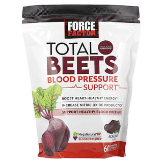 Force Factor, Total Beets®, Blood Pressure Support, Acai Berry, 60 Soft Chews