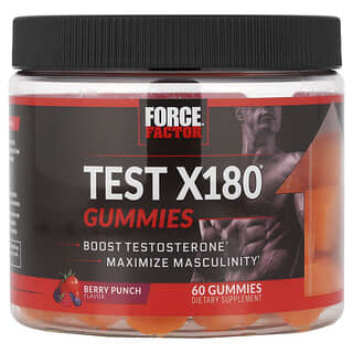 فورس فاكتور‏, علكات Test X180® ، بنكهة التوت ، 60 علكة
