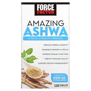 Force Factor, Ashwa incrível, 120 comprimidos