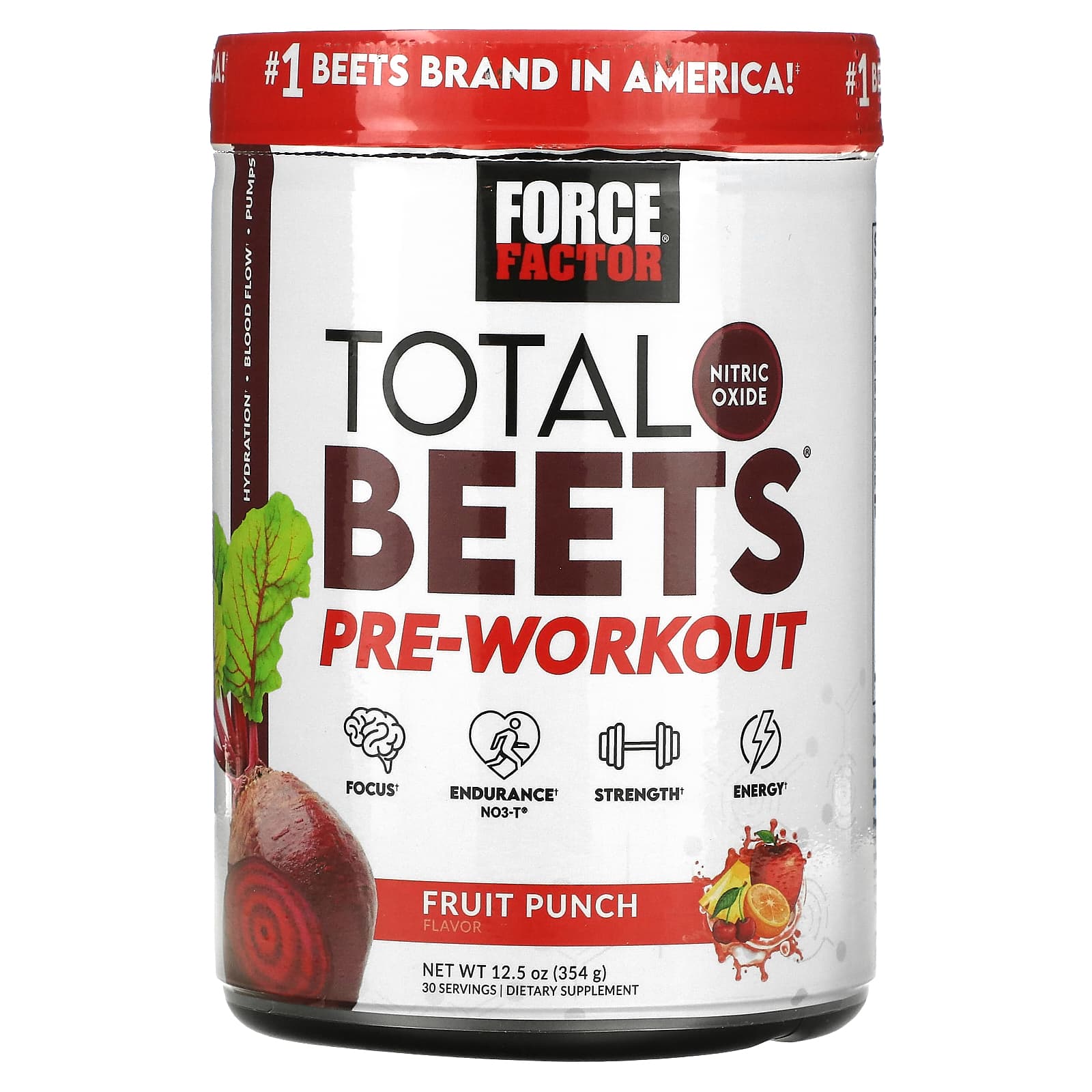 Total Beets®（トータルビート）、プレワークアウト、フルーツ