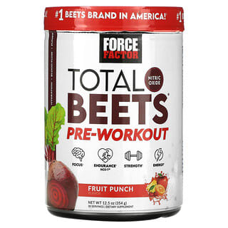 Force Factor, Total Beets, перед тренировкой, фруктовый пунш, 354 г (12,5 унции)