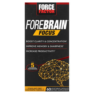 Force Factor, Focus sur le cerveau antérieur, 60 capsules végétales