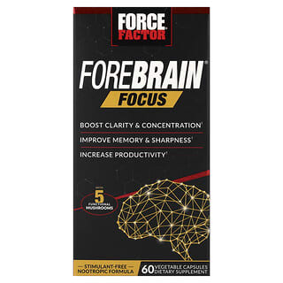 Force Factor, Fokus på framhjärnan, 60 vegetabiliska kapslar