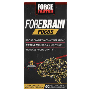 Force Factor, Forebrain® Focus, 60 plantaardige capsules