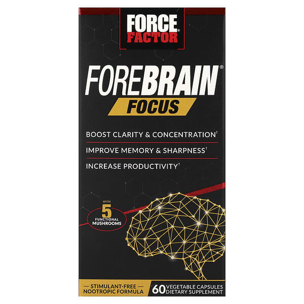 Force Factor, Forebrain® Concentration, 60 capsules végétales