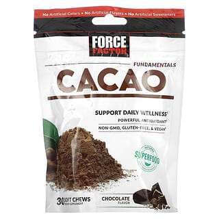 Force Factor, Fundamentals, Cacao, Chocolate, 30 Soft Chews