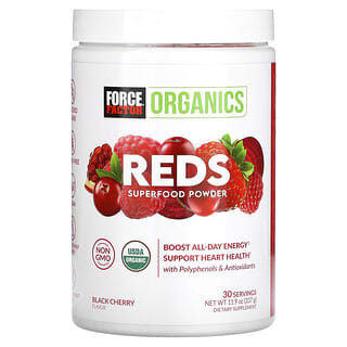 Force Factor, Organics, Reds, Superfood Powder, Black Cherry, 11.9 oz (337 g)