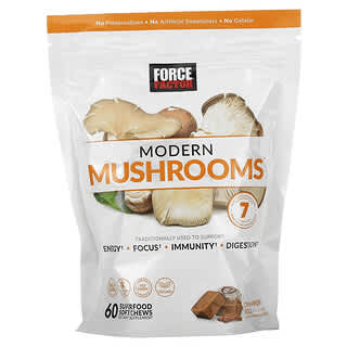 Force Factor, Modern Mushrooms, Zimtschnecke, 60 Kau-Snacks