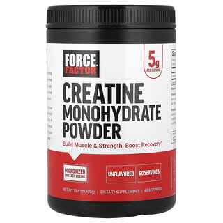 Force Factor, Monohidrato de creatina en polvo, Sin sabor`` 300 g (10,6 oz)