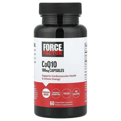 Force Factor, Coenzyme Q10, 100 mg, 60 Vegetarian Capsules