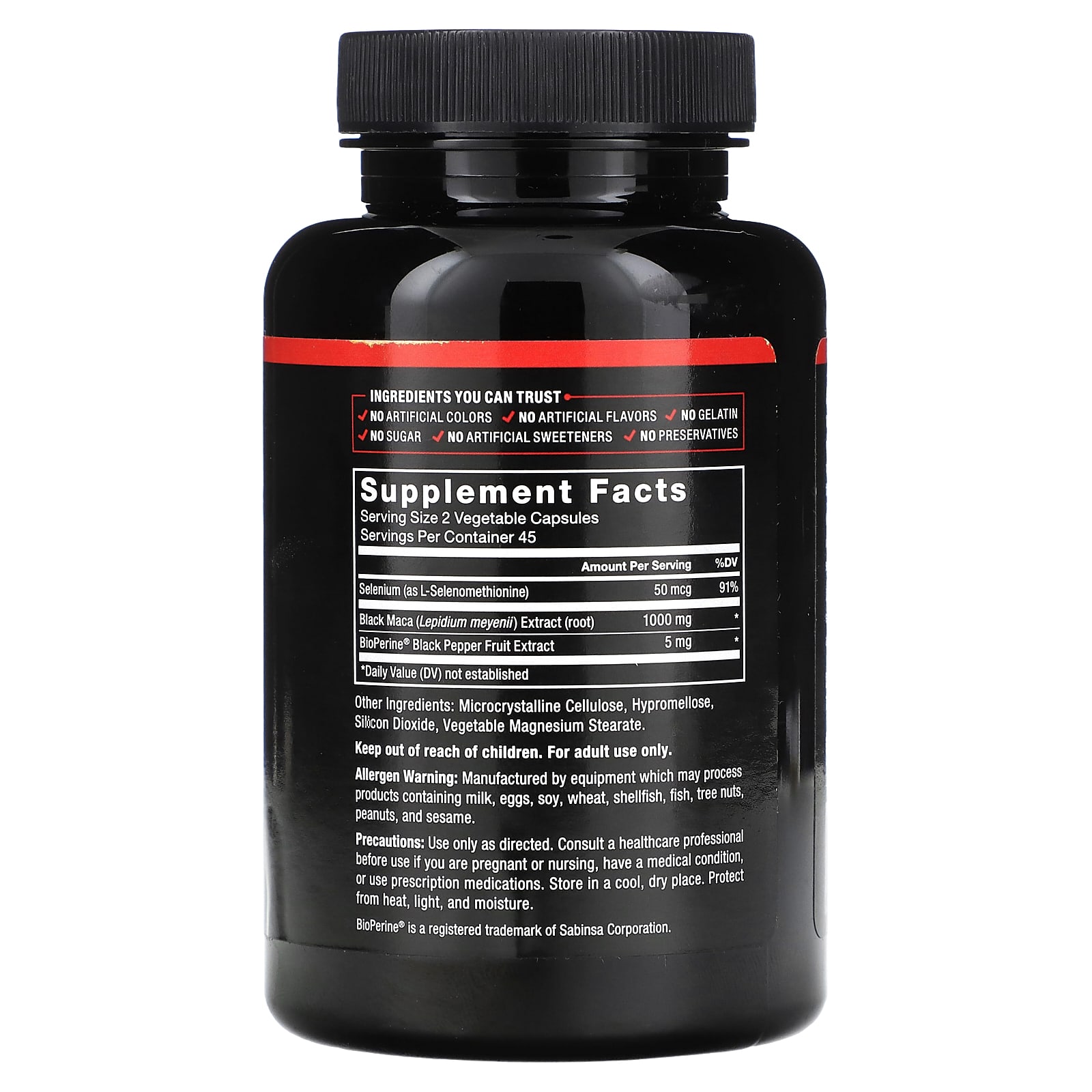 Force Factor, Black Maca, 90 Capsules