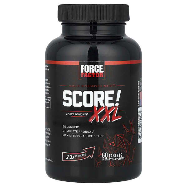 Force Factor, SCORE! XXL® ผลิตภัณฑ์เสริมสมรรถภาพสำหรับผู้ชาย บรรจุ 60 เม็ด