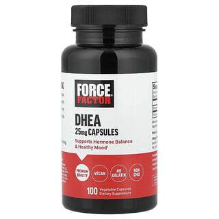 Force Factor, DHEA, 25 mg, 100 vegetabilske kapsler