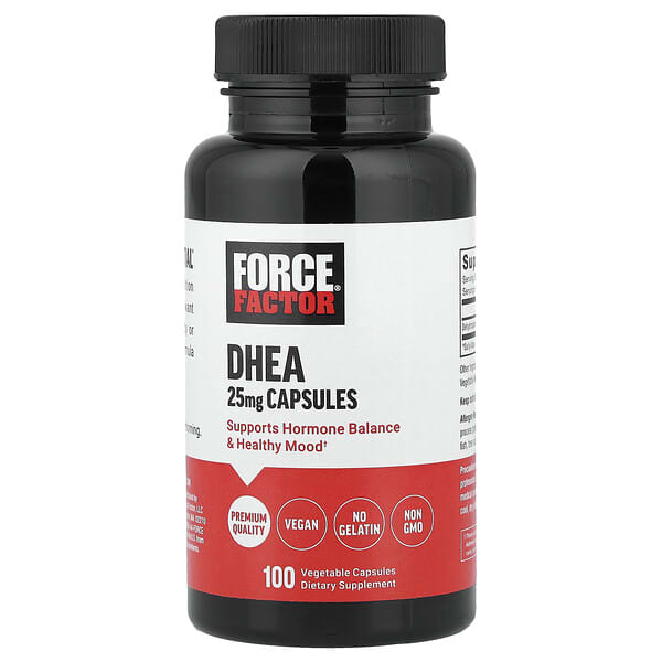Force Factor, DHEA, 25 mg, 100 Vegetable Capsules