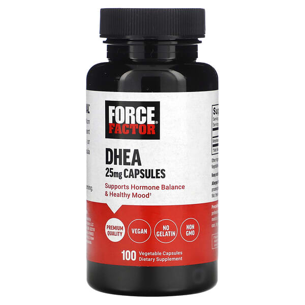 Force Factor, DHEA, 25 mg, 100 Vegetable Capsules