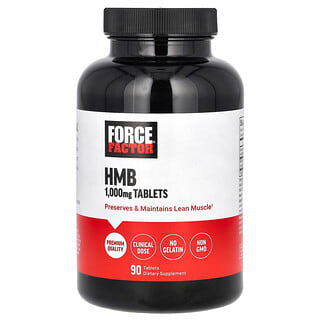 Force Factor, HMB, 1.000 mg, 90 Comprimidos